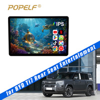 Écran IPS Full HD 13,3 pouces 1080P, 8 cœurs, 4 Go + 64 Go, entrée HDMI, Wi-Fi, Bluetooth, FM, lecteur vidéo de divertissement pour sièges arrière pour BYD