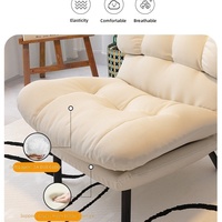 Fauteuil paresseux individuel pour balcon, chaise longue de chambre à coucher, chaise pliante à dossier haut, style nordique décontracté, épaissie