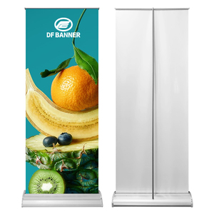 Soporte retráctil de aluminio portátil de 80*200cm con base ancha para publicidad Pull up Banner Display Roll up Banner Stand - Product Image 2