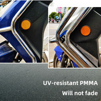 Réflecteurs rouges arrière de voiture, vinyle réfléchissant PMMA auto-adhésif pour la sécurité routière