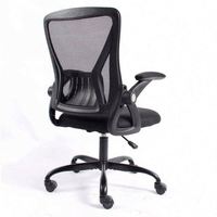 Chaises de bureau pivotantes en maille de haute qualité avec dossier mi-haut et accoudoirs rabattables pour le bureau à domicile et les salles de réunion