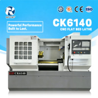 Torno CNC Horizontal de un Solo Husillo para Trabajo Pesado CK6140 para Piezas de Eje y Disco |   Torno de bancada plana con giro de 400 mm y distancia entre centros de 1000 mm