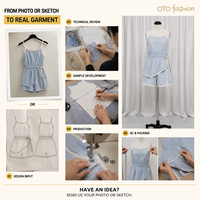 Ensemble deux pièces pour femme : Haut court à bretelles avec bordure contrastante et jupe-short cache-cœur, taille élastique avec cordon de serrage – Collection été pour femme