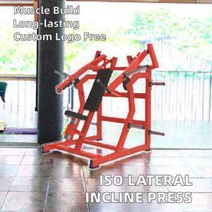 Macchina a pressione toracica con inclinazione in acciaio, strumento di Bodybuilding caricato per uso in <span class=keywords><strong>palestra</strong></span> - Product Image 3