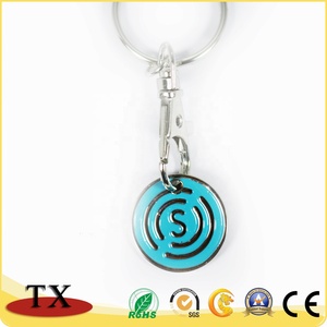 Bán Buôn Kim Loại Cá Nhân Xe Đẩy Quý Xu Keyring Khuyến Mãi Biểu Tượng Tùy Chỉnh Thị Trường Mua Sắm Token Lưu Niệm <span class=keywords><strong>Keychain</strong></span> - Product Image 4