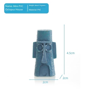 工場直送耐久性のあるPVCセット水槽景観ミニパイナップルタコハウスかわいい水族館デコレーション & おもちゃ - Product Image 6