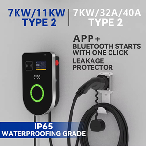 Treo tường xe điện sạc trạm AC 11Kw 7kW 60A nhanh EV Sạc màn hình hiển thị hoạt động CCS giao diện tiêu chuẩn IP54 - Product Image 3
