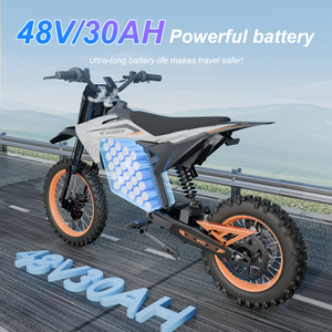 จักรยานเสือภูเขาไฟฟ้า US Stock รุ่น Off Road แบตเตอรี่ 48V 30Ah ยาง 14 นิ้ว ระบบดูดซับแรงกระแทกแบบไฮดรอลิก รับน้ำหนักได้ 150 กก. - Product Image 3