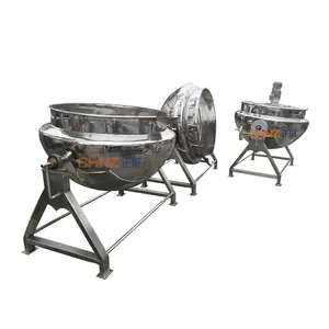 Stainless steel tilting pot jacketed kettle cooking kettle heating mixing industrial industry jacket kettle