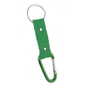 Porte-clés mousqueton vert personnalisable en cuir et métal pour entreprises, avec décapsuleurs et logo personnalisé - Product Image 3