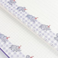 Carnet à spirales format A4 avec couverture mignonne en forme d'éléphant, 100 pages colorées, cadeau pour l'école. Fabricant et concepteur d'origine