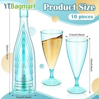 Verres à Champagne en Plastique Pliables pour Pique-Nique et Mariage