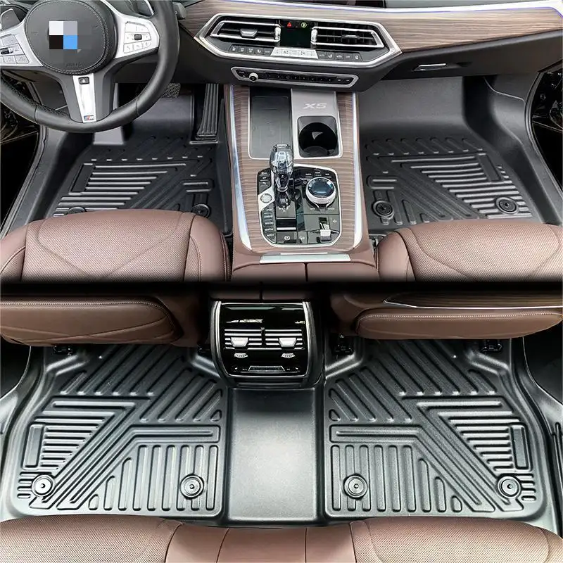 แผ่น5D ปูพื้นรถแบบ TPE สำหรับตกแต่งเหมาะสำหรับรถ BMW X5