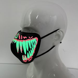 Nuova Maschera Luminosa Ricaricabile Attivata dalla Voce, Maschera LED Intelligente che si Illumina al Suono - Product Image 3