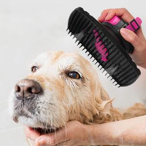 Venta caliente personalizado cepillo de aseo para mascotas baño limpieza Spray agua gato perro ducha masaje cepillo grande cepillo de aseo para mascotas - Product Image 3