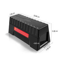 Piège à souris électronique automatique intelligent avec matériau ABS 100% écologique étanche alimenté par piles électriques