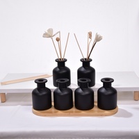 Bouteilles vides en verre rond transparent de 100 ml et 250 ml pour diffuseur à bâtonnets d'arôme, parfum, huile essentielle, emballage de désodorisant d'ambiance