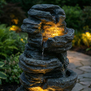 Fuente de Agua Moderna con Diseño de Pájaro, Hecha a Mano con Resina, Decoración Impermeable para Jardín, Terraza o Fiesta, Ecológica - Product Image 4