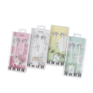 Auricolari MQ-25 con Logo Personalizzato, Carini con Motivo a Cane, <span class=keywords><strong>Cuffie</strong></span> Cablate In-Ear da 3,5mm, Impermeabili IPX-3, in Materiale ABS, Promozionali - Product Image 1