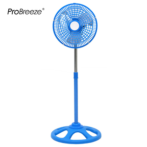 Ventilateur de sol électrique oscillant en plastique, réglable en hauteur, 10/12 pouces, coloré, à refroidissement par air, directement de l'usine, OEM - Product Image 3