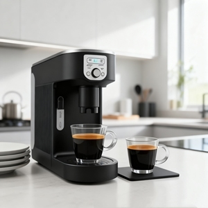 Plástico eléctrico de alta calidad portátil <span class=keywords><strong>15</strong></span> <span class=keywords><strong>bares</strong></span> máquina de <span class=keywords><strong>espresso</strong></span> 150ML autocalentamiento rápido Brew viaje hogar Mini taza - Product Image 1
