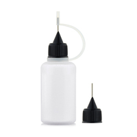 Bouteille en plastique de haute qualité avec embout aiguille et bec verseur, de 5 ml à 100 ml, pour le remplissage, le stockage et la distribution pratiques et efficaces