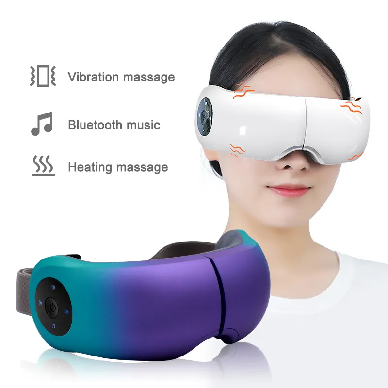 Home Mini Portable Foldable Kneading Vibrating Air Pressure Relaxing Music Heat Compression Care Smart Eye Massager