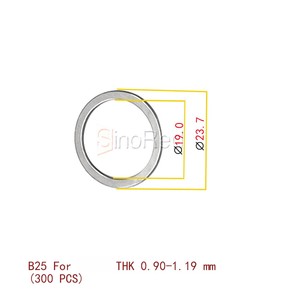 <span class=keywords><strong>Berserk</strong></span> - Juego de 300 Separadores Ajustables B25 para Inyectores Diésel THK de 0.90-1.19 mm - Product Image 2