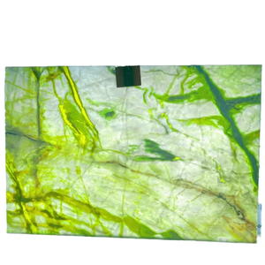 Frères pierre haute qualité naturel vert Jade Onyx dalles de marbre pour mur intérieur salle de bain rétro-éclairé vert Onyx carreaux de pierre - Product Image 1