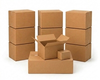 Boîtes en carton ondulé OEM réutilisables, écologiques, avec pelliculage brillant, revêtement UV, impression haut de gamme, logo pour déménagement et expédition