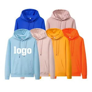 Hochwertige Herren schlichte Hoodies 100 Baumwolle French Terry Hoodie Pullover Hoodie benutzer definierte Logo hinzufügen Ihr eigenes Design