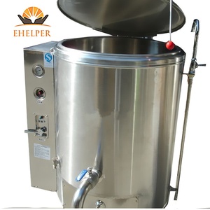 Double Jacket industriale pentola di acqua per la marmellata di ebollizione <span class=keywords><strong>e</strong></span> di cottura in cantina mulino di farina forno <span class=keywords><strong>e</strong></span> impianto di condimento - Product Image 5