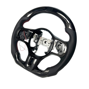 Tùy chỉnh thực sợi carbon chỉ đạo <span class=keywords><strong>Wheel</strong></span> 2008-2015 cho Mitsubishi tiến hóa EVO x 8 9 10 Led Xe tay lái nhà máy bán buôn - Product Image 5