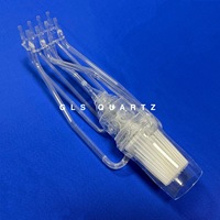 Quartz-Lotbrenner, quemador de cuarzo pequeño, de 5 a 91 cabezales, personalizado para la industria de semiconductores, eléctrica y química