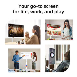 21.5 Inch Custom Made LED HDTV LCD Smart <b>TV</b> Rechargeable Portable Touch Moving Screen With Wheels Speaker for Gym Gaming Standby - Product Image 4