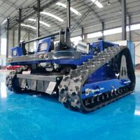 Vente directe du fabricant Tondeuse robotisée télécommandée à chenilles Prix réduit Livraison gratuite Robot de désherbage haute puissance