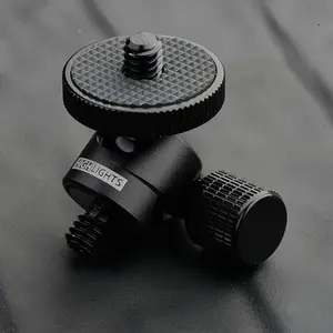 Lightweight 3/8" To 1/4" Swivel DSLR Camera Phone Mini Ball Head Screw Tripod Mount