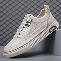 Chaussures pour hommes, baskets décontractées à lacets, fabrication directe d'usine, plateforme tendance, légères, respirantes, confortables, durables, en cuir