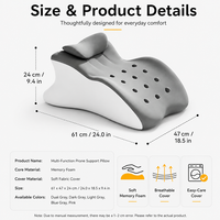 Oreiller ergonomique personnalisable en mousse à mémoire de forme pour couples, idéal pour dormir et lire, soutien optimal, lavable, Kamasutra