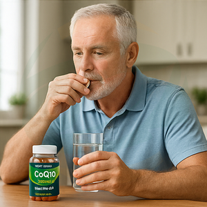 ओम कोएंजाइम क्यू 10 सॉफ्टजेल कैप्सूल-स्वास्थ्य खाद्य ग्रेड 60 गणना जैविक हृदय स्वास्थ्य और ऊर्जा उत्पादन समर्थन - Product Image 4