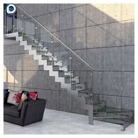 Maßgefertigte Innen-Holztreppe Gerade Schwerlast-Holzstufen Rutschfeste Trittflächen Lange Lebensdauer Heim-Dekoration Treppen