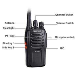 Radio talkie-walkie professionnelle Baofeng Bf-666s, 16 canaux, portable, bidirectionnelle, 5W, 400-470 MHz, 5W, 400-470 MHz - Noir, Li-ion - Product Image 5