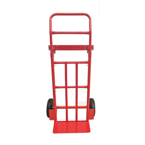 Jin Taida HT1840 Hand Pushed Warehouse Cart 200kg Load Capacity 3 Wheels Mechanical Lifting Tool Cart - Product Image 4
