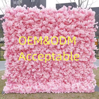 SEZON 1*1M Hochzeitsdekoration künstliche Blumenwand Hochzeitshintergrund künstliche weiße Rose Blumentopf-Blumentopf