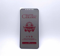 Protection d'Écran Céramique Mate Anti-Espion en PET Flexible Incassable pour iPhone XS Max 11 12 13 Pro 14 15 16 Pro Max