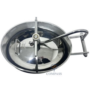 Manhole ovale sanitario ellittico a pressione <span class=keywords><strong>YAC</strong></span> B con apertura interna, guarnizione conforme FDA e finitura a specchio per alimenti e bevande - Product Image 5