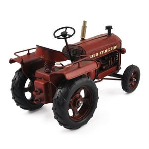 Modellino Vintage di Trattore in Metallo, Ornamenti Creativi per Arredamento Casa, Decorazioni per Negozi, Librerie, Internet Café, Modellino Auto <span class=keywords><strong>d</strong></span>'<span class=keywords><strong>Epoca</strong></span> - Product Image 5
