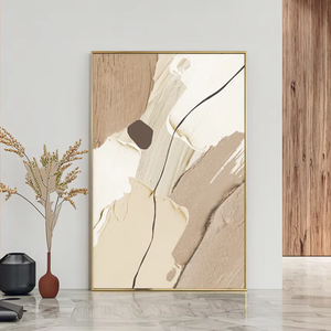 Peintures décoratives encadrées Art déco moderne de style uni avec horloge Format d'impression mobile et suspendu - Product Image 1