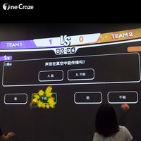 Projecteur Mural Interactif Portable Tout-en-un pour Entraînement Sportif et Fitness en Salle avec Détection de Mouvement
