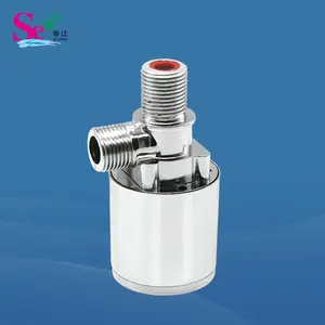 Upper Inlet 1/2' Internally Install Plating Float Ball Valve Cooling Tower Water Level Controller For Fish Tank Irrigation